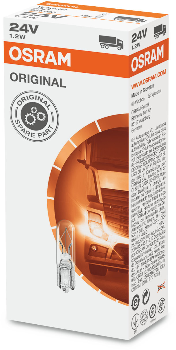 Osram Original - Glödlampa Sockelglödlampa 1.2W 24 V 1-pack