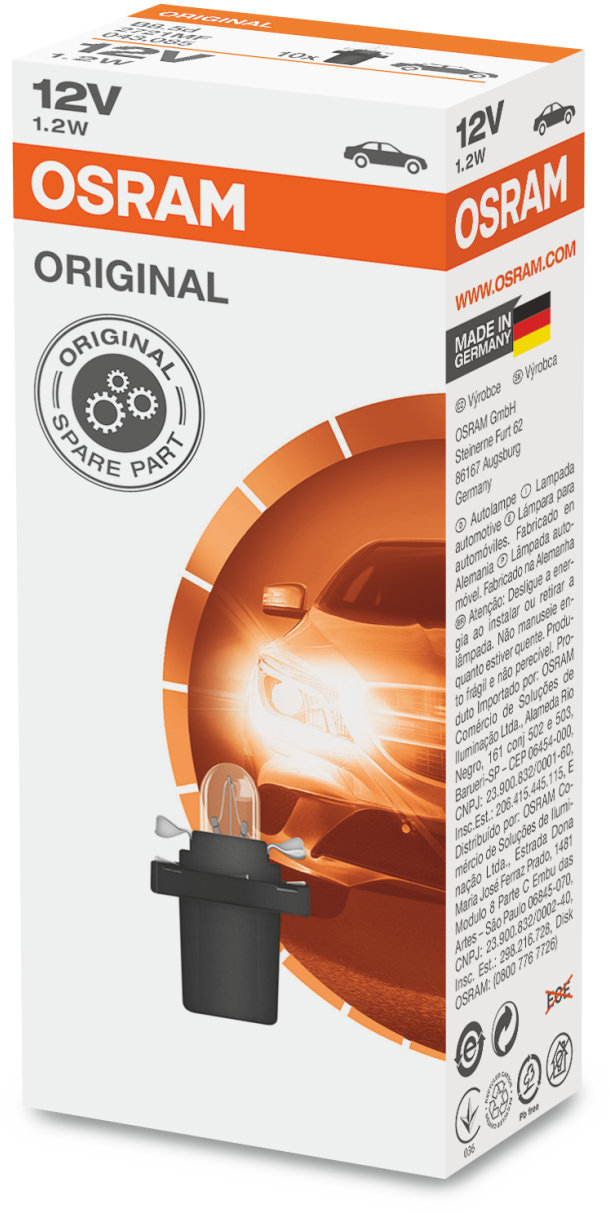 Osram Original - Glödlampa Bax 1.2W 12 V 1-pack - Saab - 9-5