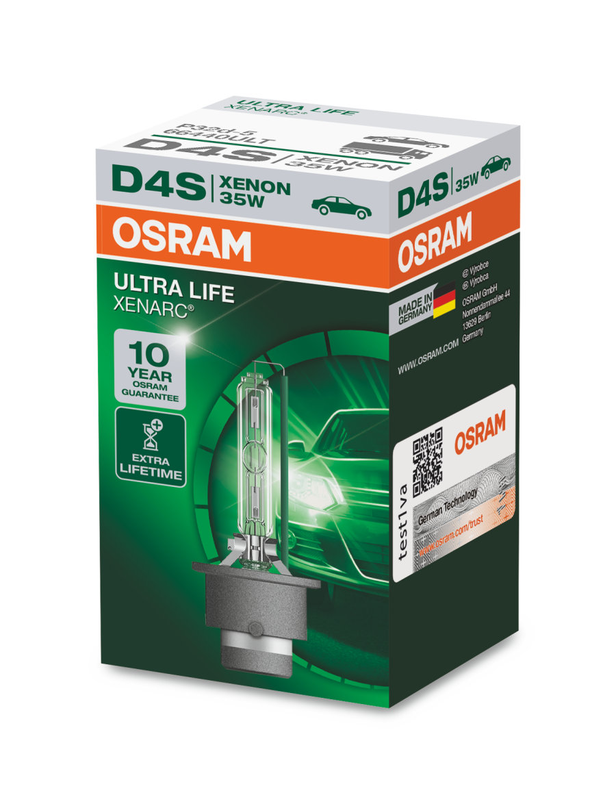 Osram Xenarc Ultra Life - Xenonlampa D4S 35W 42 V 1-pack - Toyota - Mazda - Mitsubishi - Honda - Suzuki - Lexus