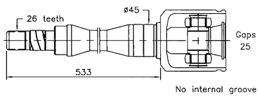 Drivknut, innre - Volvo - S40 - OE 30871328