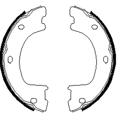 Bremseskosett, håndbrems - Mercedes - Sprinter. VW - Crafter