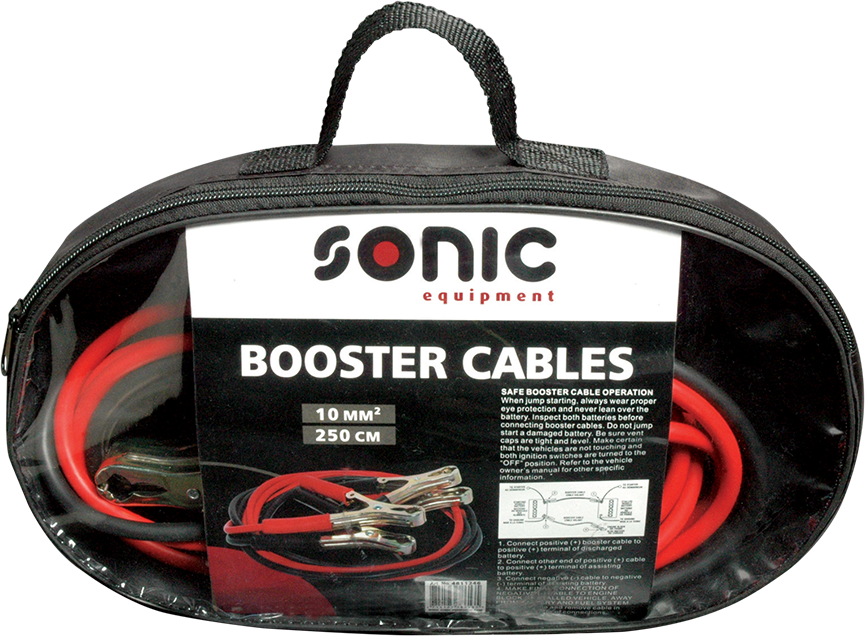 Startkabel 10mm² 2,5 m Kabel Metallklemmer