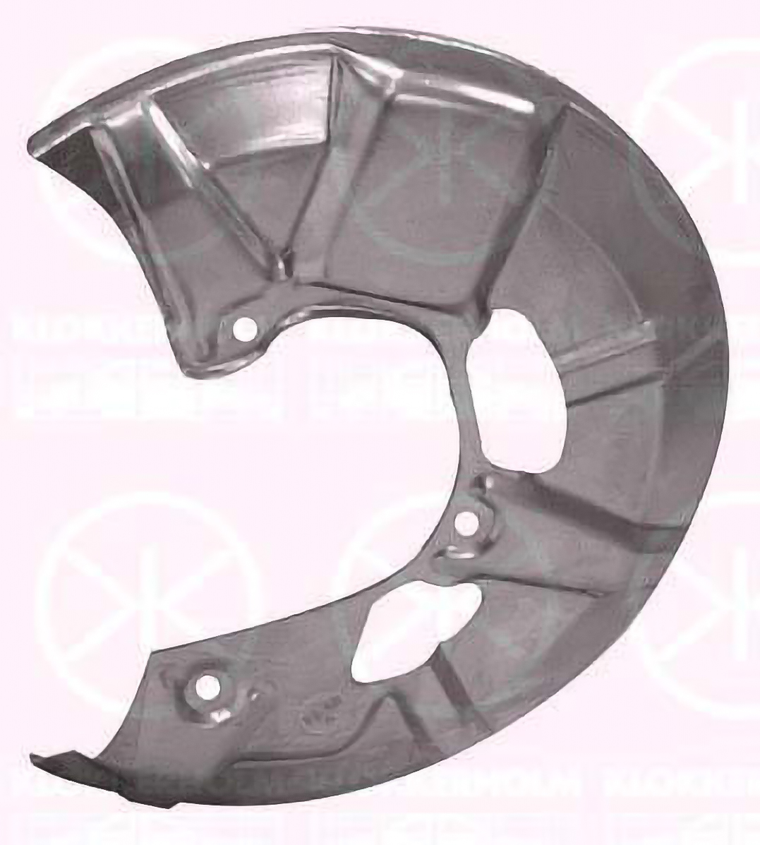 mekster Bromssköld, Fram - Vänster - VW - Passat, Santana. Audi - 80, 90, Quattro - OE 321615311A