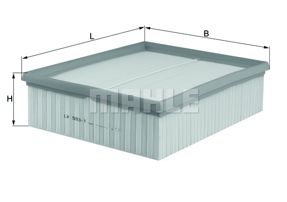 Luftfilter Mahle - VW - Passat. Audi - A4, A6. Skoda - Superb