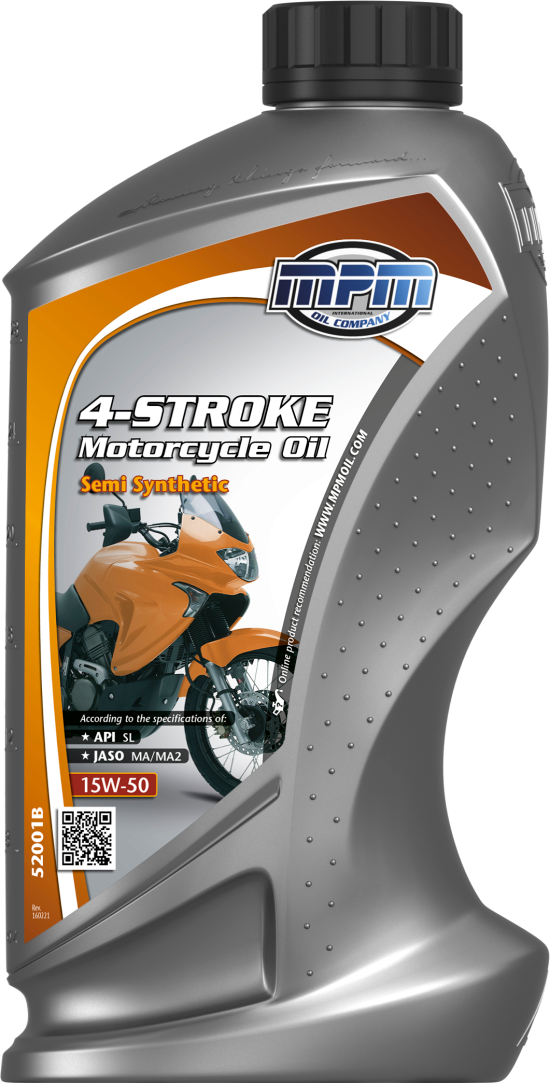 MPM 4-taktsolja Motorcykelolja 15W-50 Semi Synthetic 1 l