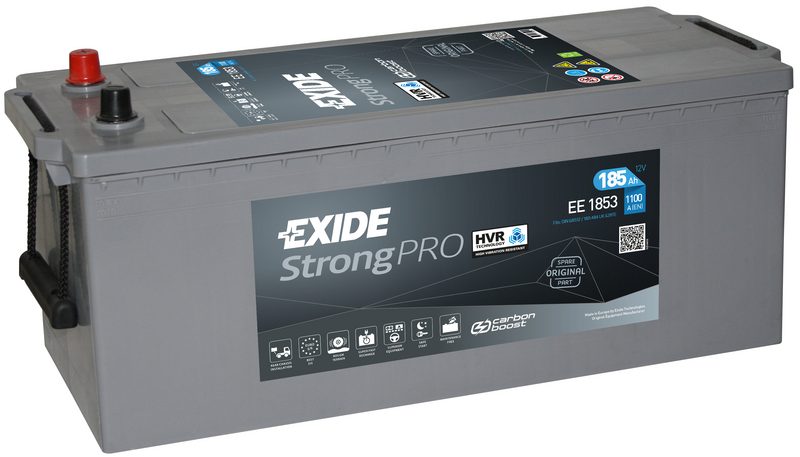 Exide StrongPro EFB+ EE1853 185 Ah - Bilbatteri / Startbatteri - OE 504292263,2993969,504294954,2994402,5006142842,7420889633,7420889623,1748913