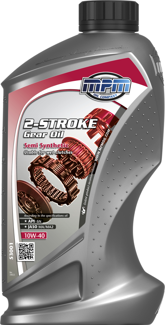 MPM 2-takts olje Motorsykkel olje 10W-40 Semi-syntetisk 1 L