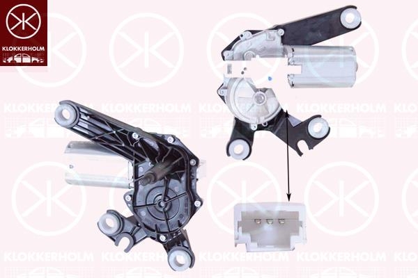 Torkarmotor Klokkerholm - Peugeot - 206. Citroen - Xsara - OE 6405G7,9631473680