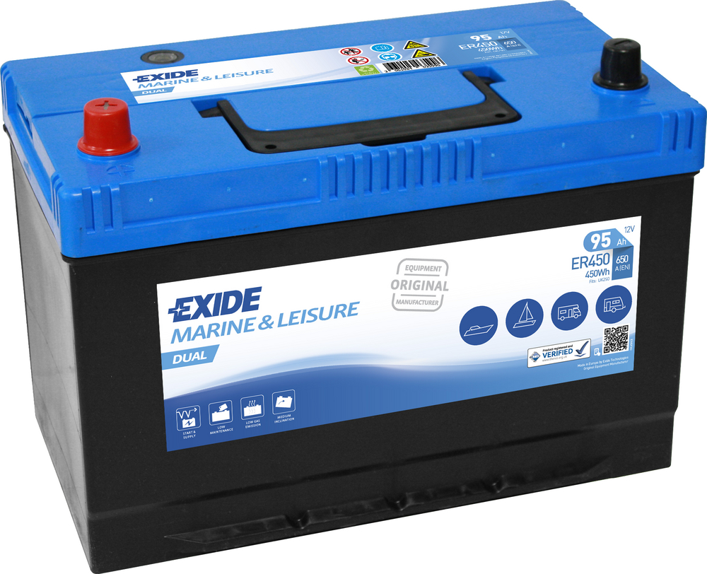 Exide Dual ER450 95 Ah