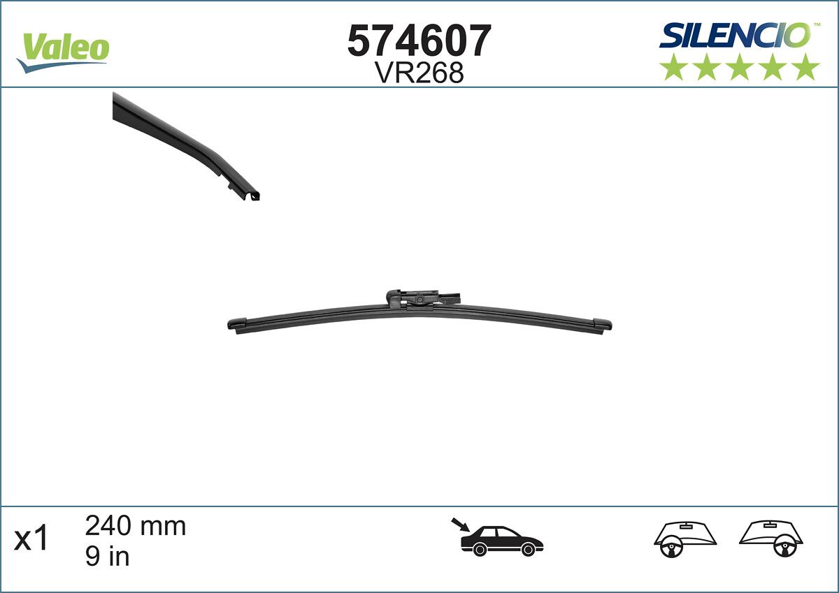 VALEO Torkarblad SILENCIO REAR 574607