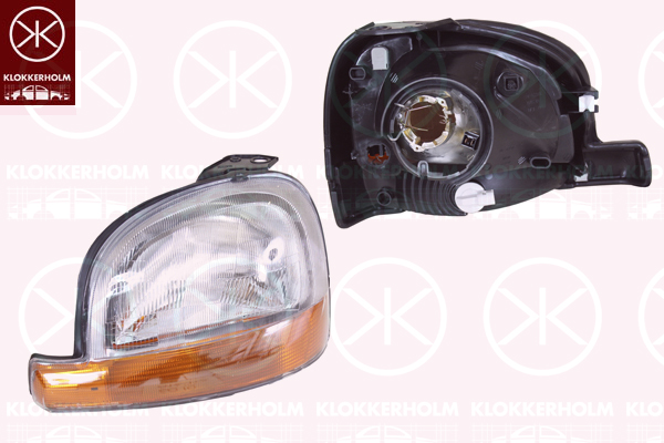 Strålkastare Klokkerholm - Renault - Kangoo - OE 7701044037,8465140