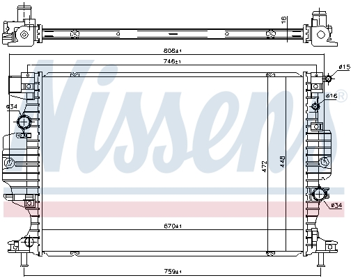 Kylare Nissens - Ford - Mondeo, S-max, Galaxy