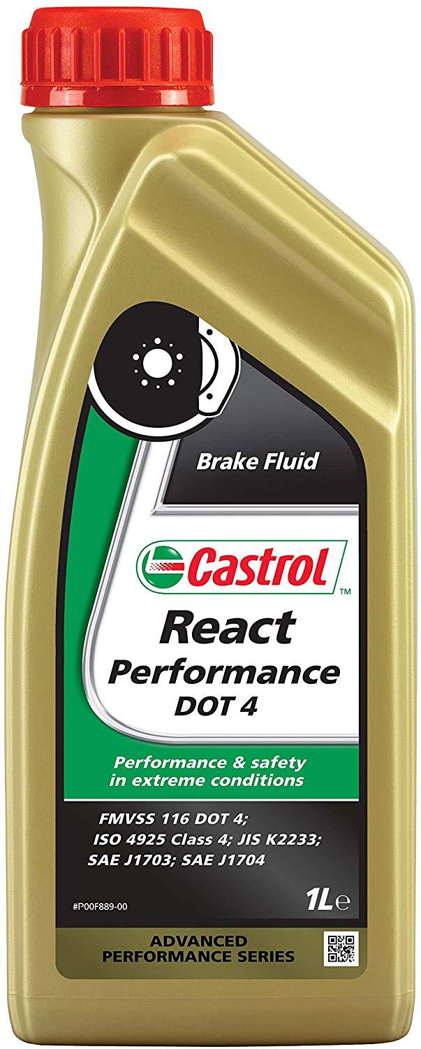 Castrol Bromsvätska DOT 4 React Performance - 1 l - Volvo - Toyota - Kia - Saab - Nissan - Hyundai - VW - Fiat