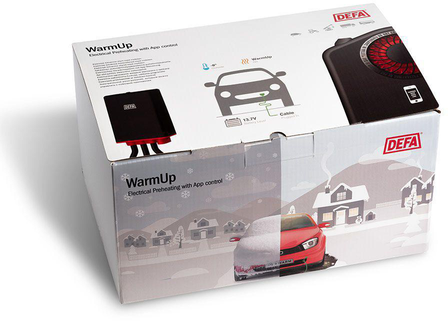 DEFA WarmUp II 1400 W GPS Link - Komfortsats DEFA interior plug - 4712