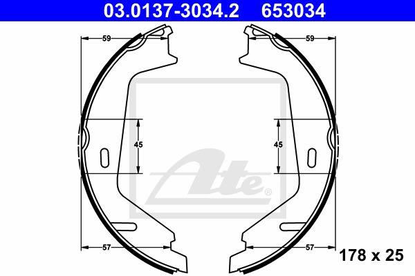 Bromsbackar - Volvo - Xc90 - OE 31262874