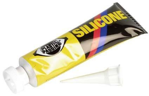 Plastpolstring Silikon, Hvit - Silikon 70 ml