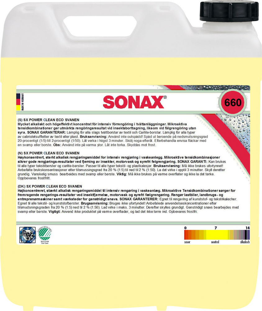 Sonax Power Clean - Alkalisk avfettning Dunk 10 l