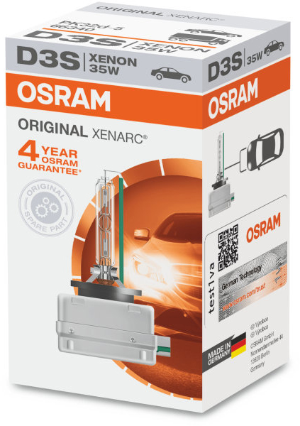 Osram Xenarc Original - Xenonlys D3S 35W 42 V 1-pakning - VW - Volvo - Audi - Ford - Skoda - Kia - Hyundai - Mercedes
