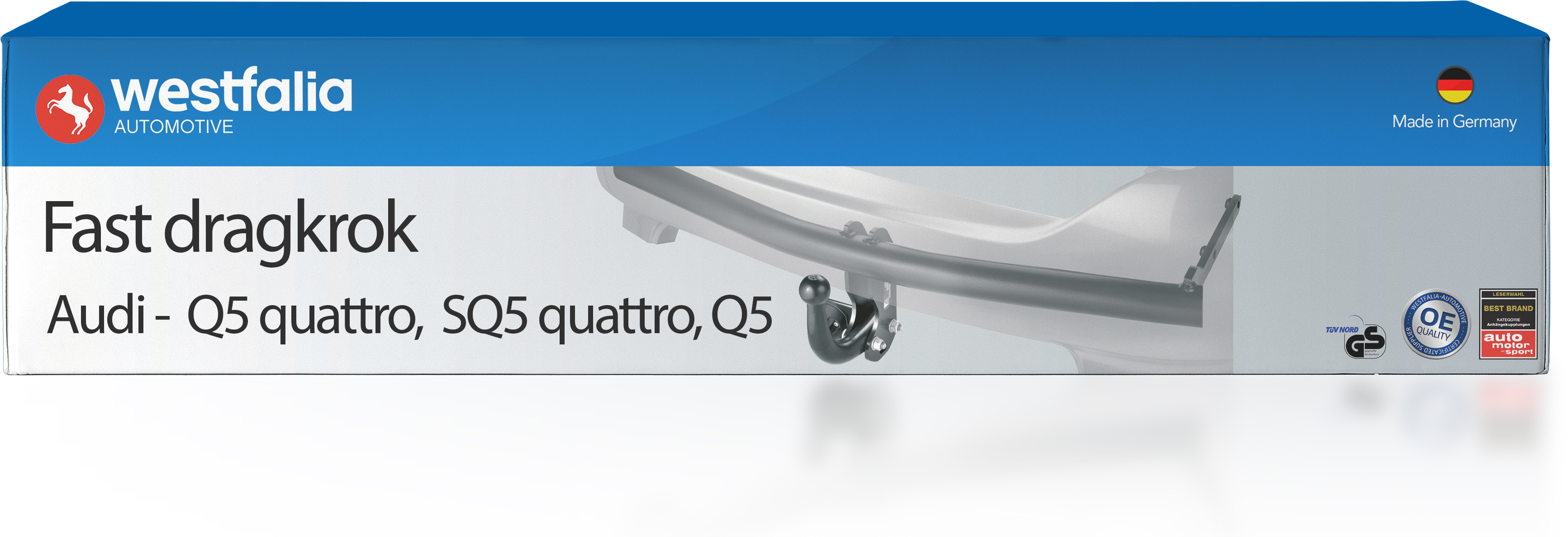 Westfalia tilhengerfeste med fast trekkrok - Audi - Q5 quattro, Q5