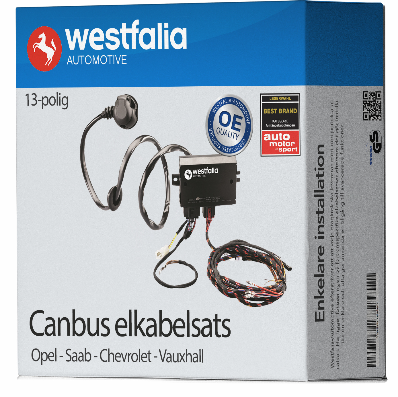 Elkabelsats Westfalia - Opel - Astra, Insignia, Mokka, Zafira, Meriva, Cascada. Saab - 9-5. Chevrolet - Cruze, Aveo, Orlando, Trax - OE 1736336