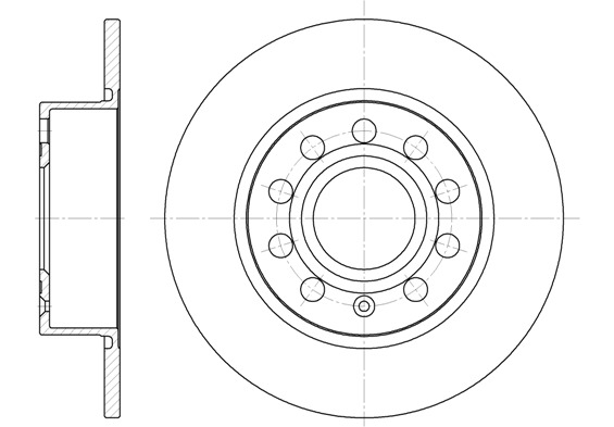 Bromsskiva Roadhouse - VW - Skoda - Audi - Seat - OE 1K0615601AB,1K0615601K,5C0615601,5Q0615601F,5C0615601A,21700