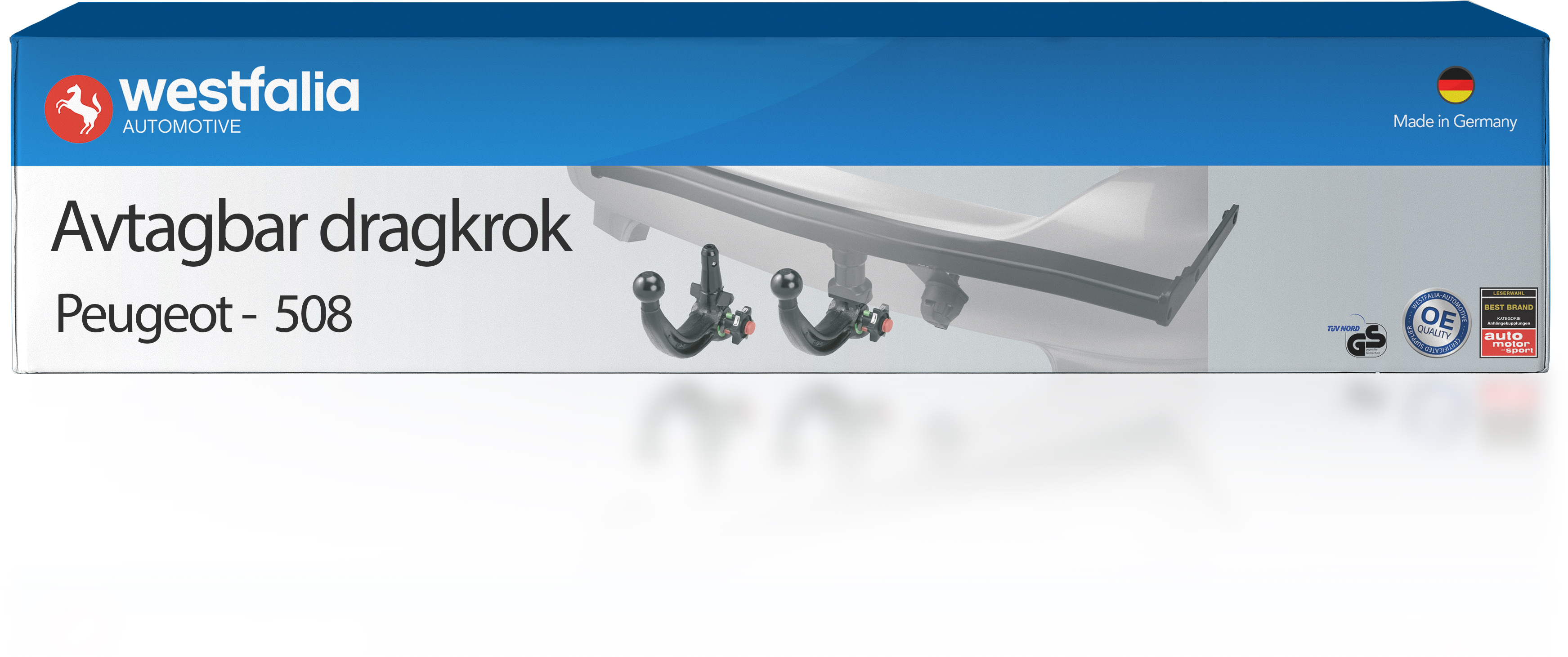 Westfalia Dragkrok med avtagbar kula - Peugeot - 508