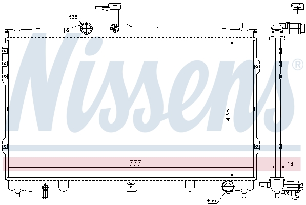Kylare Nissens - Hyundai - H1 - OE R14438,253104H100,253104H350