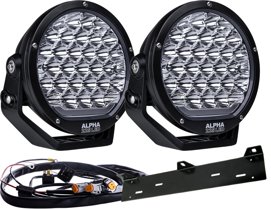 Ekstralyspakke 2x NBB Alpha 225 Pro LED