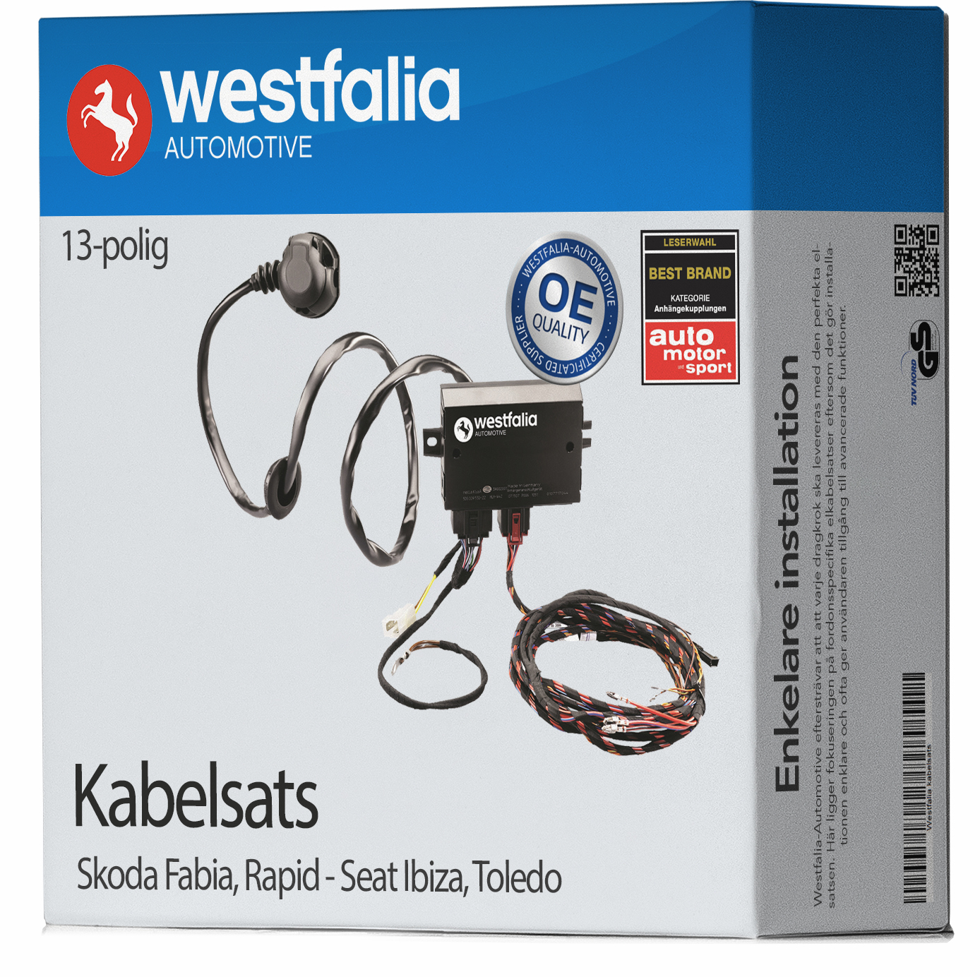 Elkabelsats Westfalia - Skoda - Fabia, Rapid. Seat - Ibiza, Toledo - OE 6V6055202