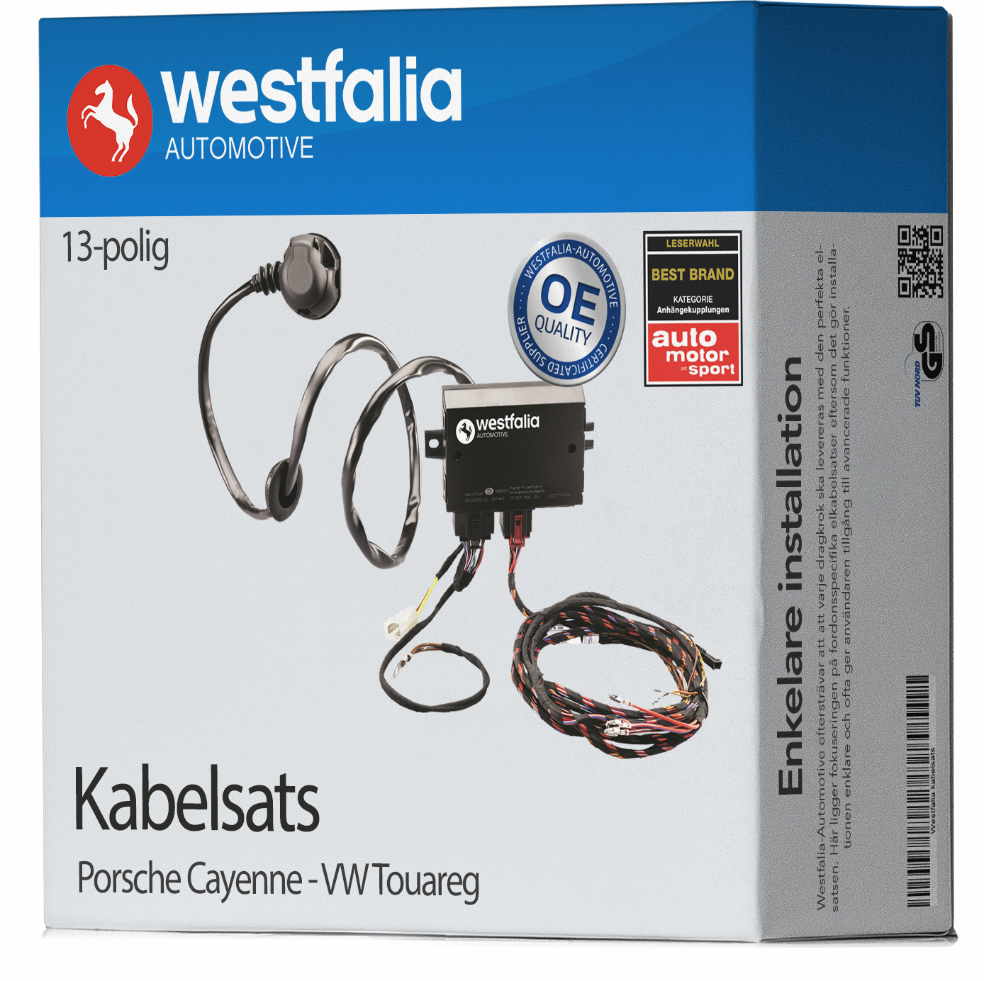 Elkabelsats Westfalia - VW - Touareg. Porsche - Cayenne