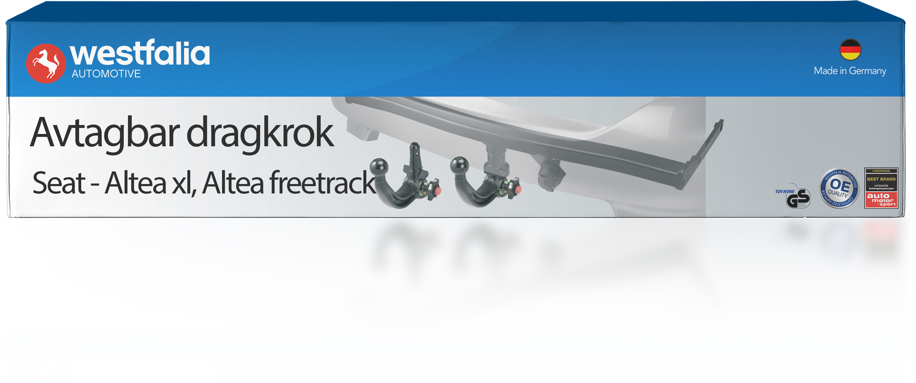 Dragkrok Westfalia - Seat - Altea, Altea freetrack