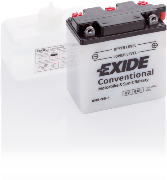 Exide Conventional 6N6-3B-1 6 Ah - MC-batteri