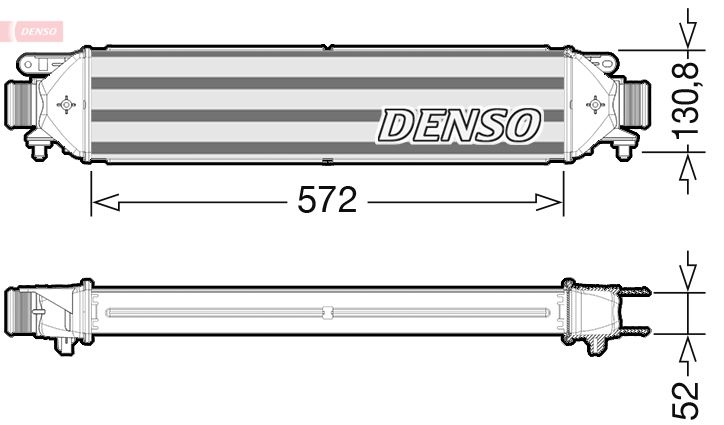 DENSO Laddluftkylare DIT09103 - Fiat - Doblò