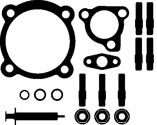 Monteringssats turbo Elring - Skoda - Octavia. Audi - A3, Tt. Seat - Leon, Ibiza, Toledo, Cordoba. VW - Golf iv, Beetle, Bora - OE JTC11262,041005701