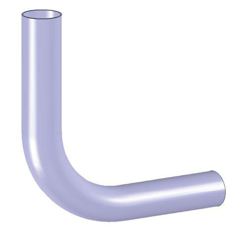 Aluminiserad rörböj 90o Walker