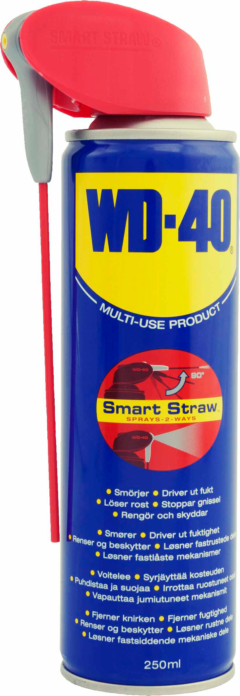 WD-40 Multispray Smart Straw - Rostskydd och rostätare 250 ml