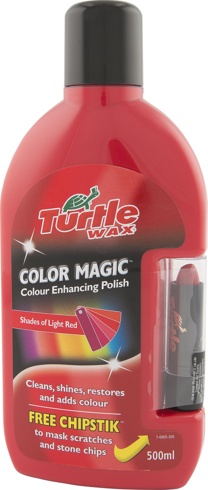 Turtle Wax Color Magic Röd - Flytande bilvax 500 ml
