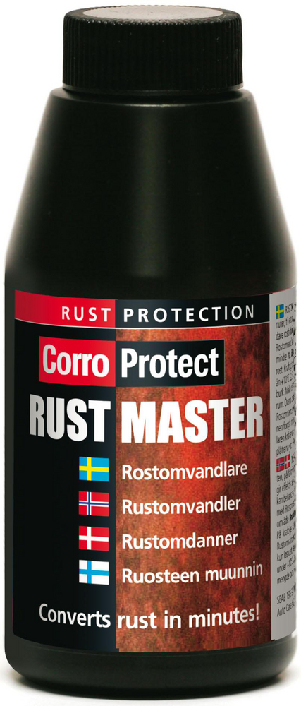 Corroprotect RustMaster - Rostlösare/Rostomvandlare Svart 150 ml