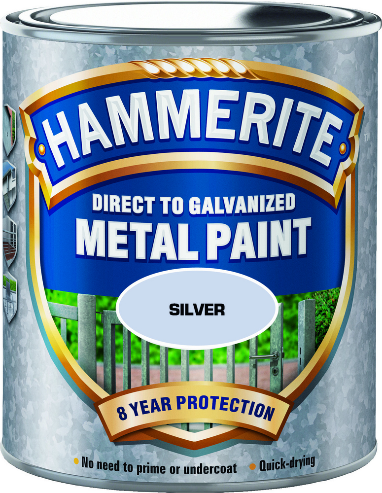 Hammerite Hammarlack - Silver 750 ml - Rostskyddsfärg / Metallfärg