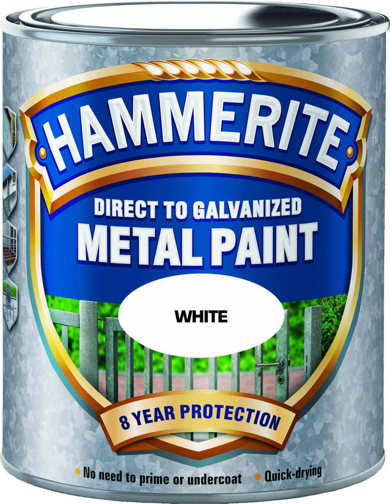 Hammerite Hammarlack - Vit 750 ml - Rostskyddsfärg / Metallfärg