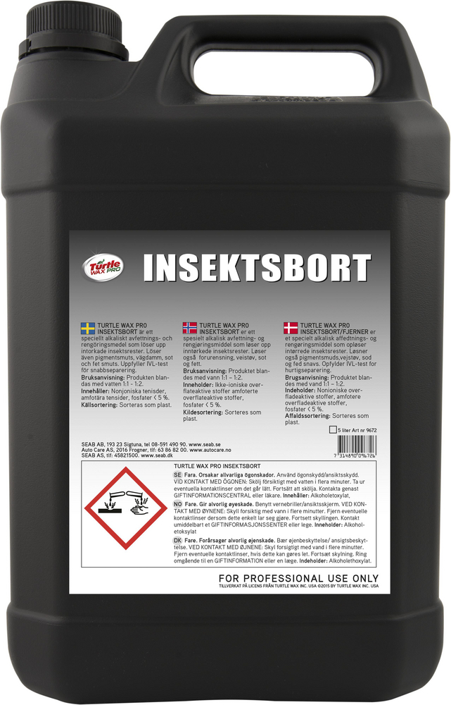 Turtle Wax Pro Insektsbort - Insektsborttagare Dunk 5 l