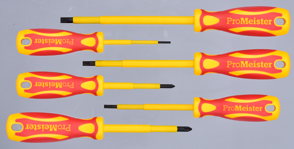 Skrutrekkersett 1 000V, 6 Pieces