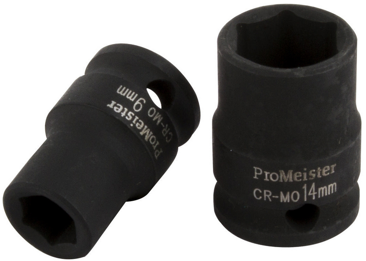 Krafthylsa 3/8" 6-kant 14 mm