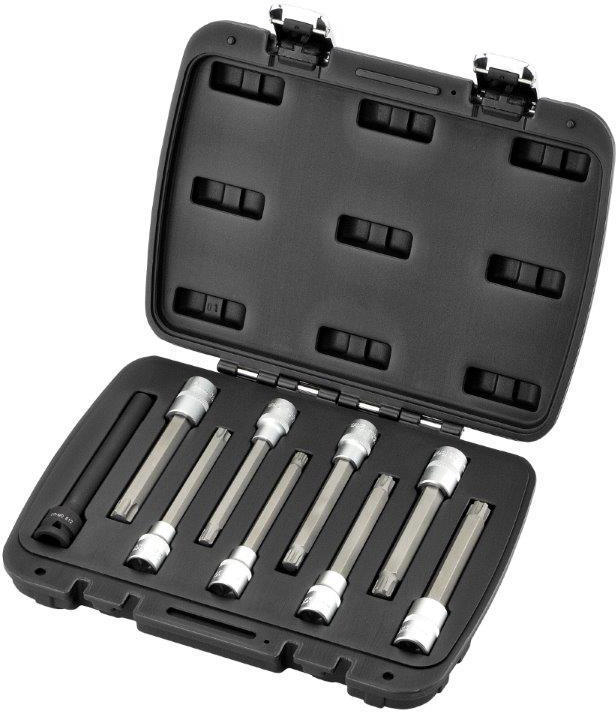Hylsor 3/8" Till Topplocksbultar 9-Delar ProMeister
