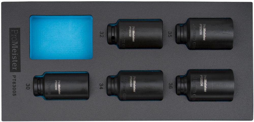 Hjullagershylsa 1/2" Kraft 12-Kant 30-36mm 5-Delar ProMeister