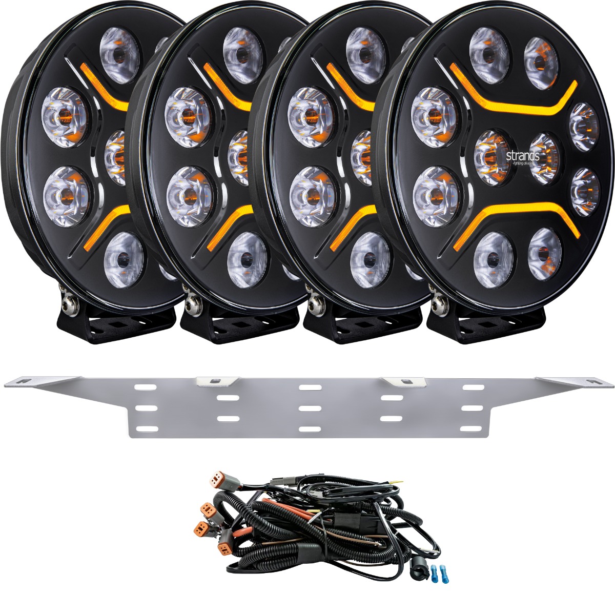 Extraljuspaket 4x Strands Dark Knight Intense 9