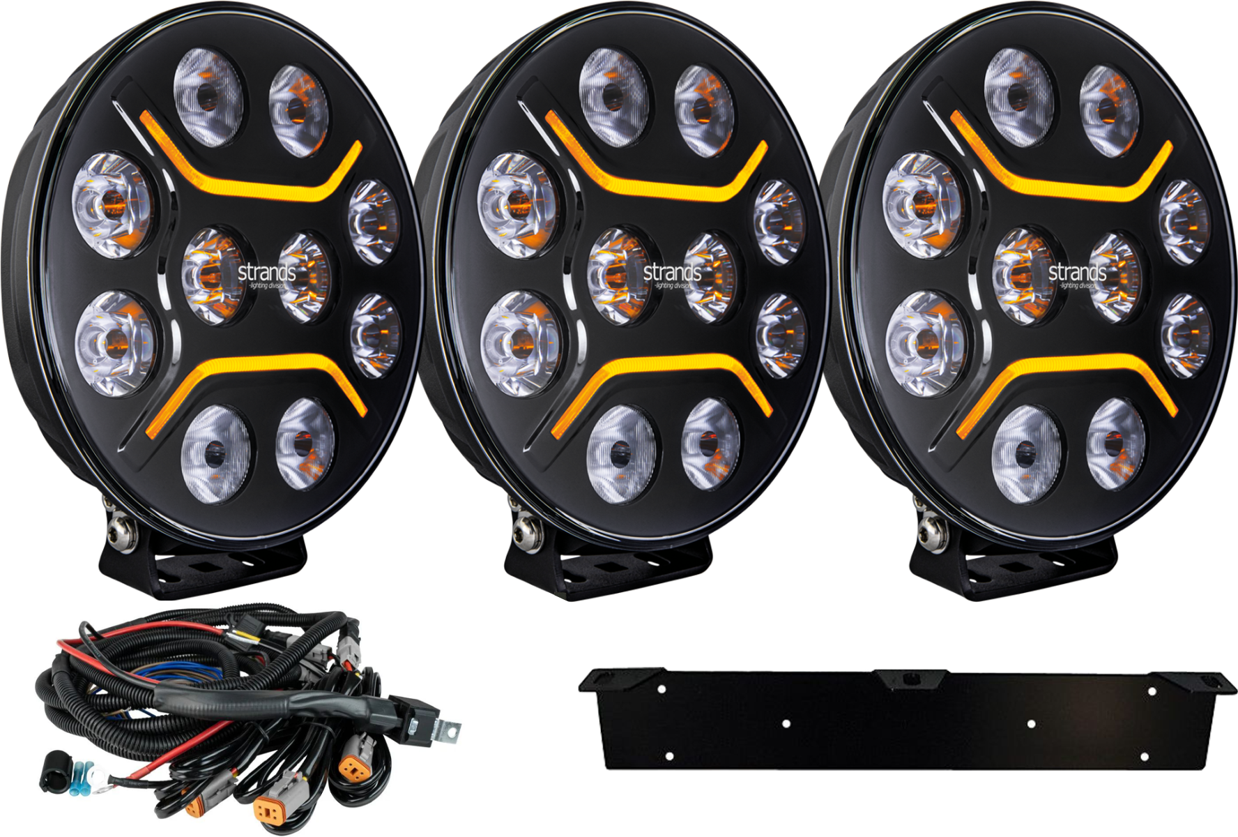 Extraljuspaket 3x Strands Dark Knight Intense 9′′ LED
