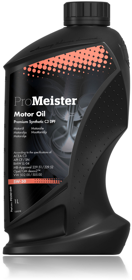 ProMeister Premium Syntet DPF C3 5W-30 Motorolja 1 l - Motorolja - VW - Volvo - Toyota - Mercedes - Audi - BMW - Kia - Skoda