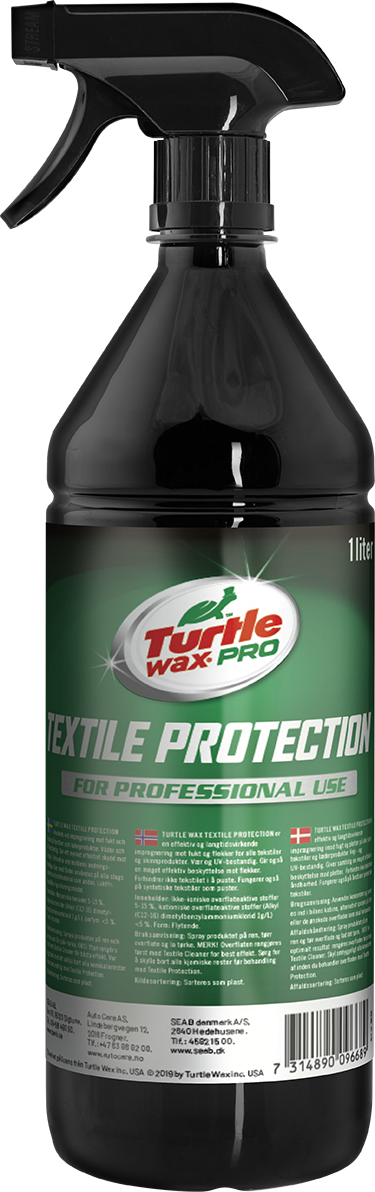 Turtle Wax Pro Tekstilbeskyttelse - Tekstilrengjøring 1 L