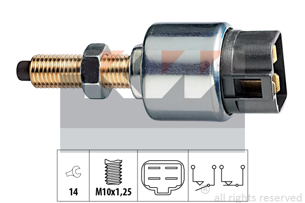 bremselysbryter - Kia - Mitsubishi - Honda - Opel - Hyundai - Isuzu - Ssangyong - Acura